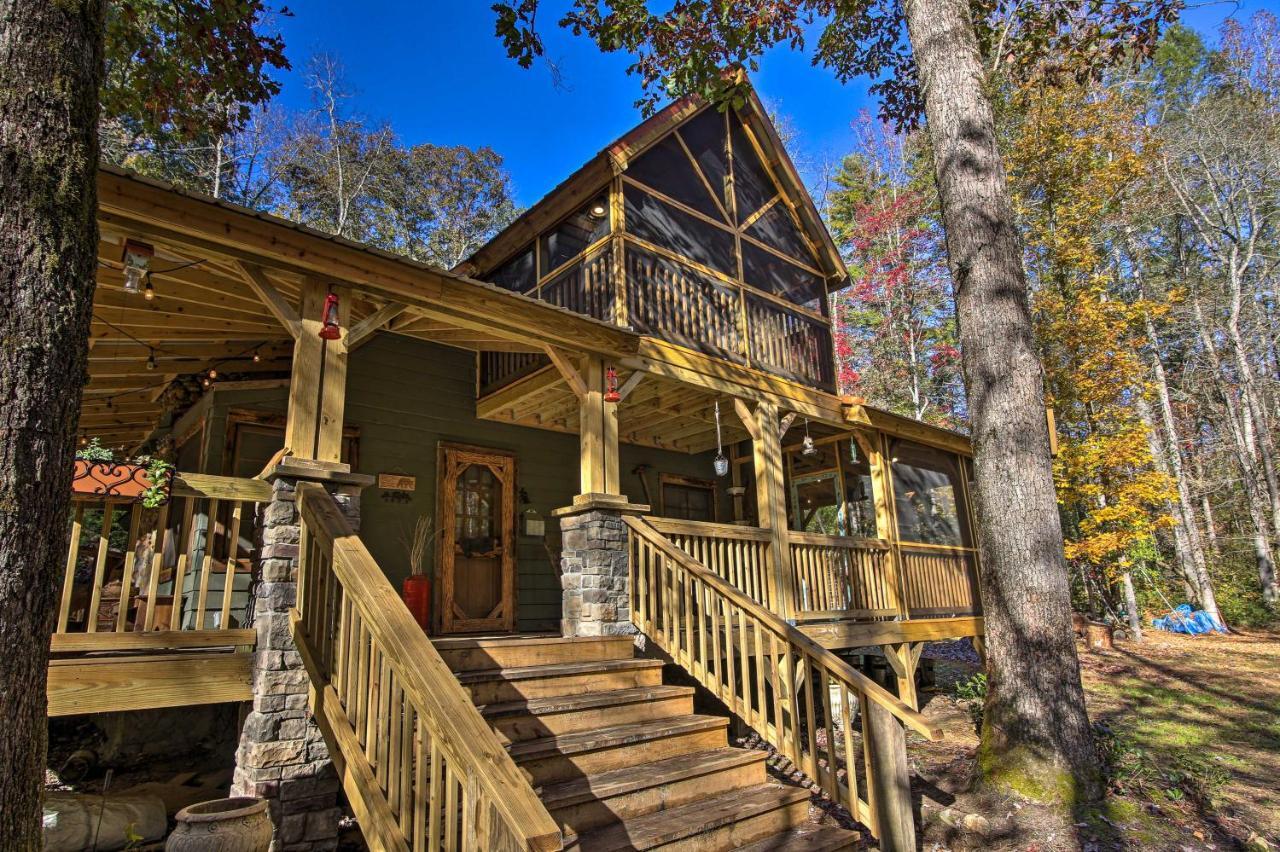 Sautee Nacoochee 5-Acre North Georgia Mountain Retreat With Creek!ヴィラ エクステリア 写真