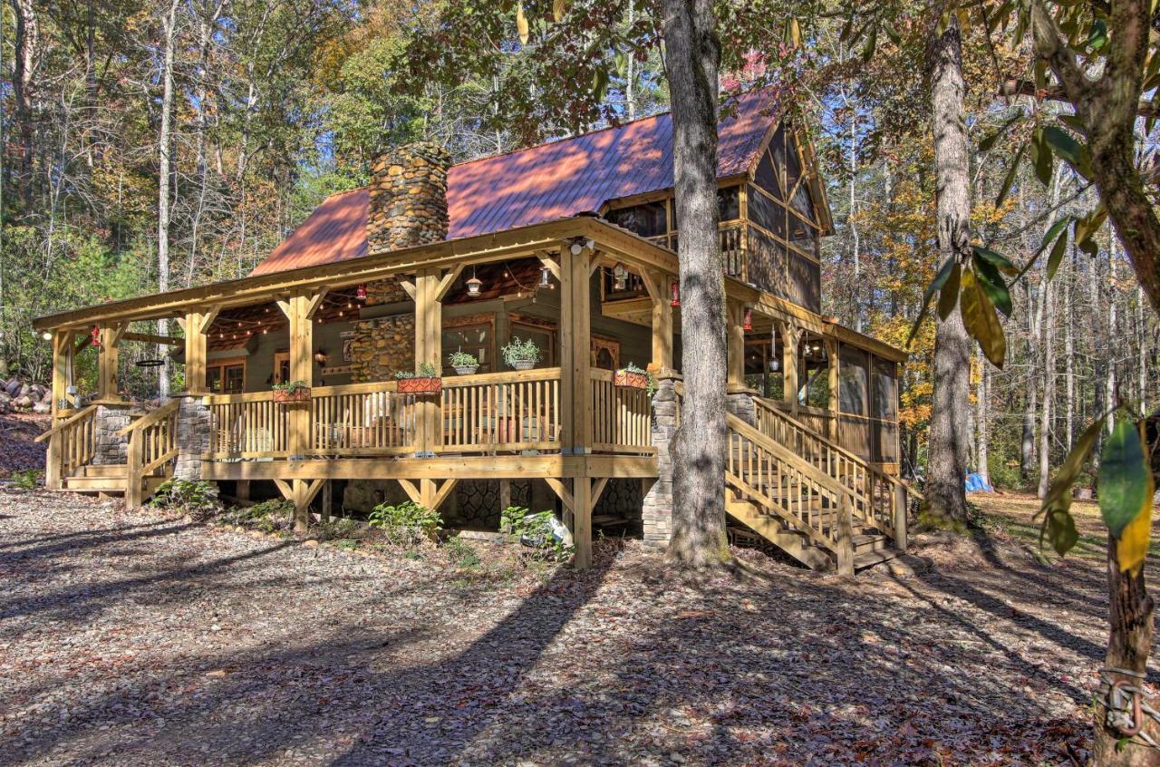 Sautee Nacoochee 5-Acre North Georgia Mountain Retreat With Creek!ヴィラ エクステリア 写真